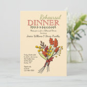 Herfstboeket Uitnodiging (Staand voorkant)