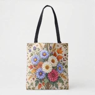 Herfstboeket van Asters en Dahlia's Tote Bag