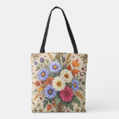 Herfstboeket van Asters en Dahlia's Tote Bag (Achterkant)