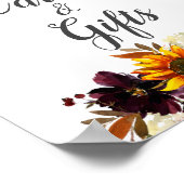 Herfstboeket Zonnebloemen Bloemkaarten & Cadeaus Poster (Hoek)