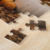 Herfstboerderijhek met boog legpuzzel (Zijkant)