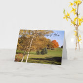 Herfstbomen2SPEELGOED Kaart (Gele Bloem)