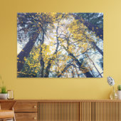 Herfstbomen Baldakijn Canvas Afdruk (Insitu (Woonkamer))