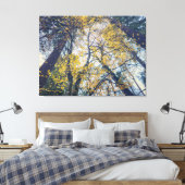 Herfstbomen Baldakijn Canvas Afdruk (Insitu (Slaapkamer))
