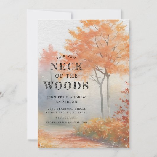 Herfstbomen Bewegende aankondiging (Voorkant)
