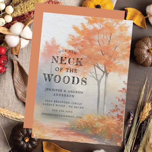 Herfstbomen Bewegende aankondiging