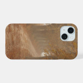 Herfstbomen Bospad iPhone 15 Case (Achterkant horizontaal)