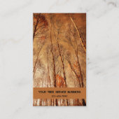 Herfstbomen  Bruin Sinaasappel Bossen Visitekaartje (Voorkant)