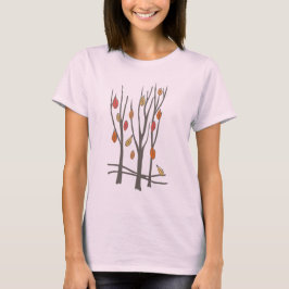 Herfstbomen en bladeren herfst t-shirt