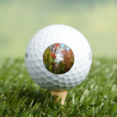 Herfstbomen en blauwe lucht Herfst Natuurfotografi Golfballen (Insitu Shirt)