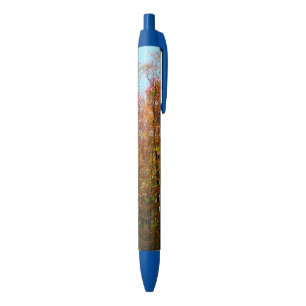 Herfstbomen en blauwe lucht Herfst Natuurfotografi Inkt Pen