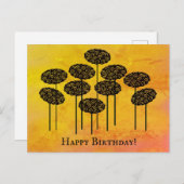 Herfstbomen Gefeliciteerd Briefkaart (Voorkant / Achterkant)