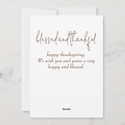 herfstbomen gelukkig Thanksgiving | Familiefoto Feestdagenkaart (Achterkant)