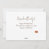 herfstbomen gelukkig Thanksgiving | Familiefoto Feestdagenkaart (Achterkant)