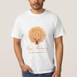 herfstbomen gelukkig Thanksgiving T-shirt