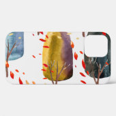 Herfstbomen: Handgeschilderde Waterverf naadloos Case-Mate iPhone Case (Achterkant (horizontaal))