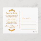 Herfstbomen Herfst Dank u bijpassend Briefkaart (Achterkant)