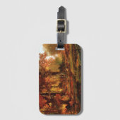 Herfstbomen in Cresheim Glen (Philadelphia) Bagagelabel (Voorkant (verticaal))