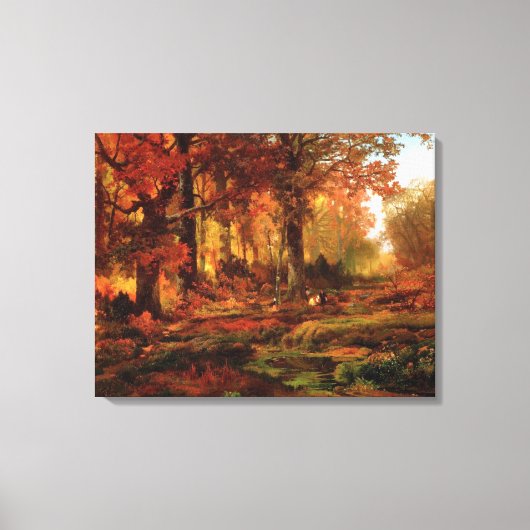 Herfstbomen in Cresheim Glen (Philadelphia) Canvas Afdruk (Voorkant)