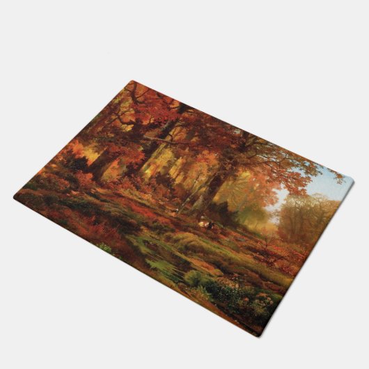 Herfstbomen in Cresheim Glen (Philadelphia) Deurmat (Schuin)