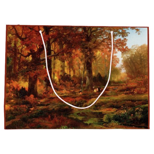 Herfstbomen in Cresheim Glen (Philadelphia) Groot Cadeauzakje (Achterkant)