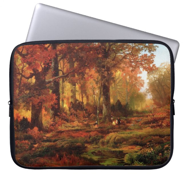 Herfstbomen in Cresheim Glen (Philadelphia) Laptop Sleeve (Voorkant)