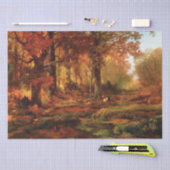 Herfstbomen in Cresheim Glen (Philadelphia) Tissuepapier (Craft)