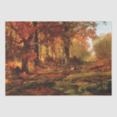 Herfstbomen in Cresheim Glen (Philadelphia) Tissuepapier (Voorkant)