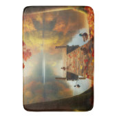 Herfstbomen & meer met eenden badmat (Voorkant Verticaal)