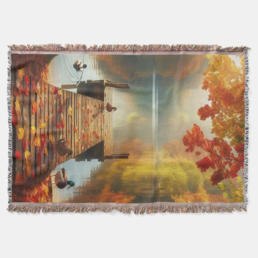 Herfstbomen & meer met eenden deken (Voorkant)