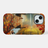 Herfstbomen & meer met eenden iPhone 15 case (Achterkant horizontaal)
