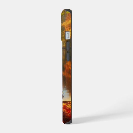 Herfstbomen & meer met eenden iPhone 15 case (Linkerkant)