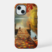 Herfstbomen & meer met eenden iPhone 15 case (Achterkant)