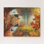 Herfstbomen & meer met eenden legpuzzel (Horizontaal)