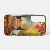 Herfstbomen & meer met eenden samsung galaxy hoesje (Achterkant horizontaal)