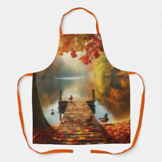 Herfstbomen & meer met eenden schort (Voorkant)