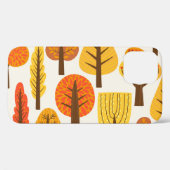 Herfstbomen, naadloos patroon. Case-Mate iPhone case (Achterkant (horizontaal))