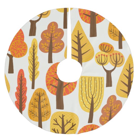 Herfstbomen, naadloos patroon. kerstboom rok (Voorkant)