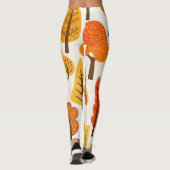 Herfstbomen, naadloos patroon. leggings (Achterkant)