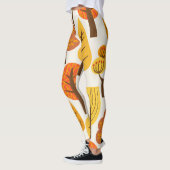 Herfstbomen, naadloos patroon. leggings (Links)