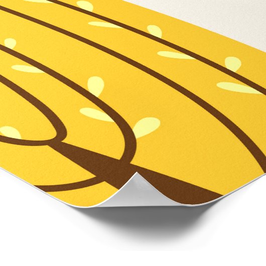 Herfstbomen, naadloos patroon. poster (Hoek)