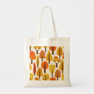 Herfstbomen, naadloos patroon. tote bag