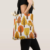 Herfstbomen, naadloos patroon. tote bag (Dichtbij)