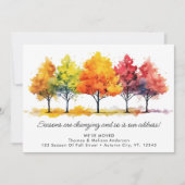 Herfstbomen Nieuw Adres We Zijn Verhuisd Herfst Ve Aankondiging (Voorkant)