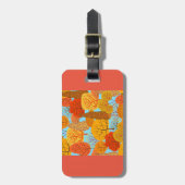 Herfstbomen Patroon Herfst gebladerte Bagagelabel (Voorkant verticaal)