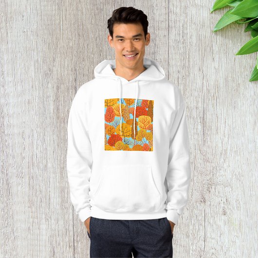 Herfstbomen Patroon Herfst gebladerte Hoodie