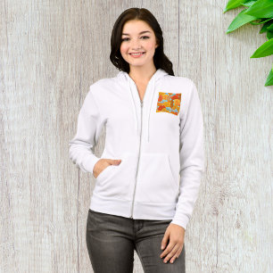Herfstbomen Patroon Herfst gebladerte Hoodie