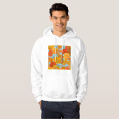 Herfstbomen Patroon Herfst gebladerte Hoodie (Voorkant volledig)