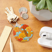 Herfstbomen Patroon Herfst gebladerte Sleutelhanger