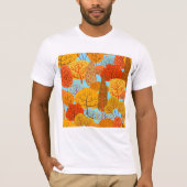 Herfstbomen Patroon Herfst gebladerte T-shirt (Voorkant)